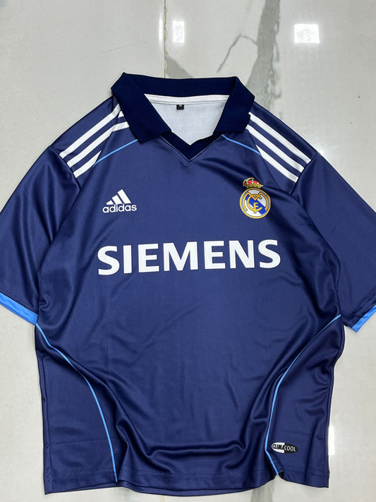 Real Madrid blue collar oversized jersey
