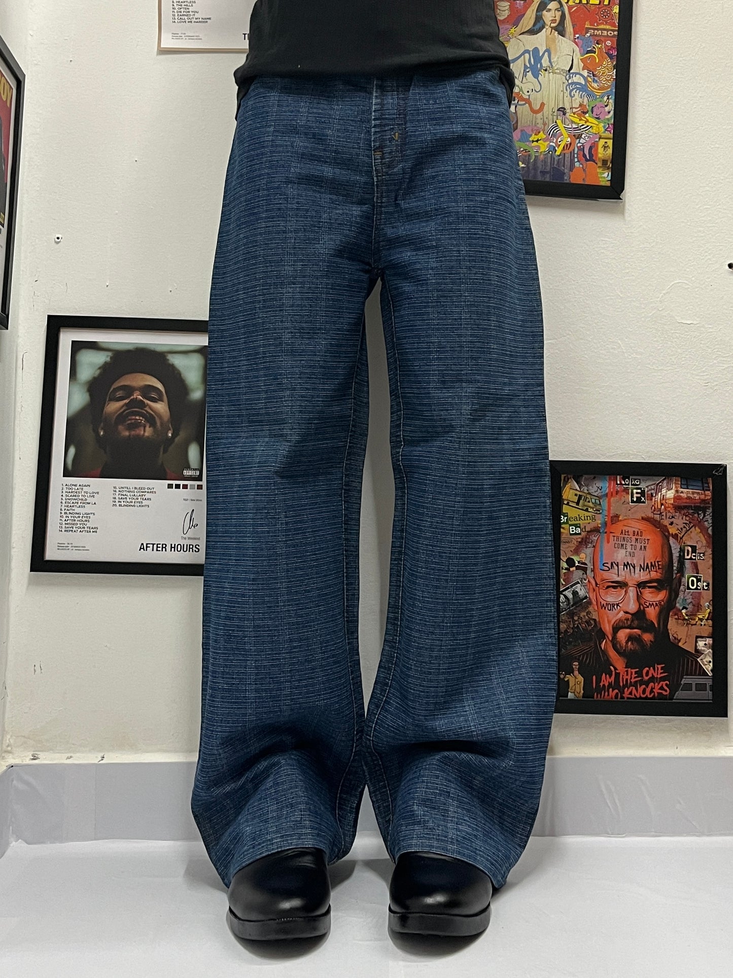 Dark blue perfect fit baggy jeans