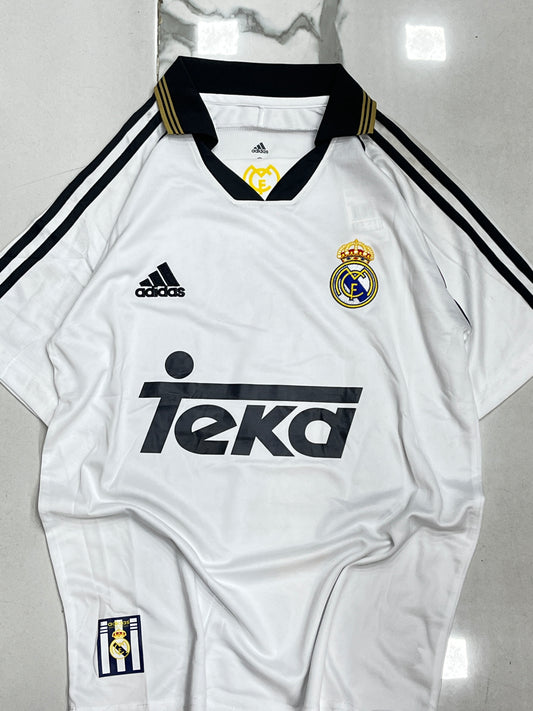 Premium oversized embroidered collar Real Madrid jersey with shorts