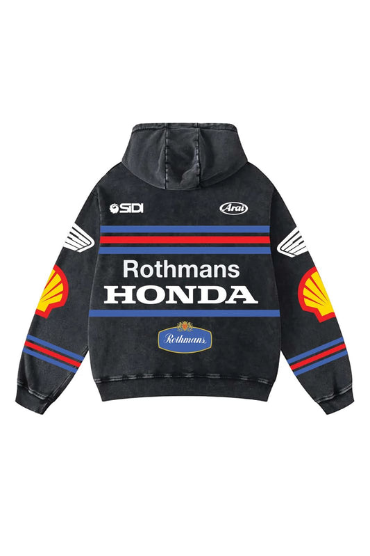 Rothmans honda Aesthetic Hoodie – 360 GSM Heavyweight (Front & Back Statement Prints)