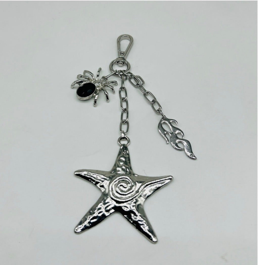 Aesthetic trio jeans key chain