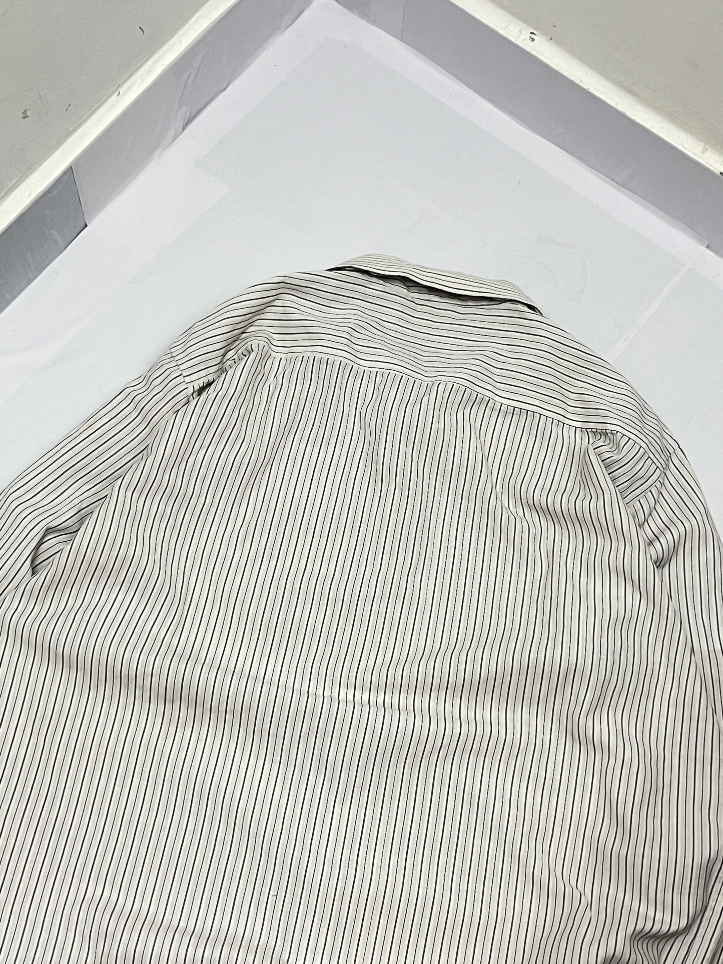 Aesthetic pintrested white striped oversized shirt