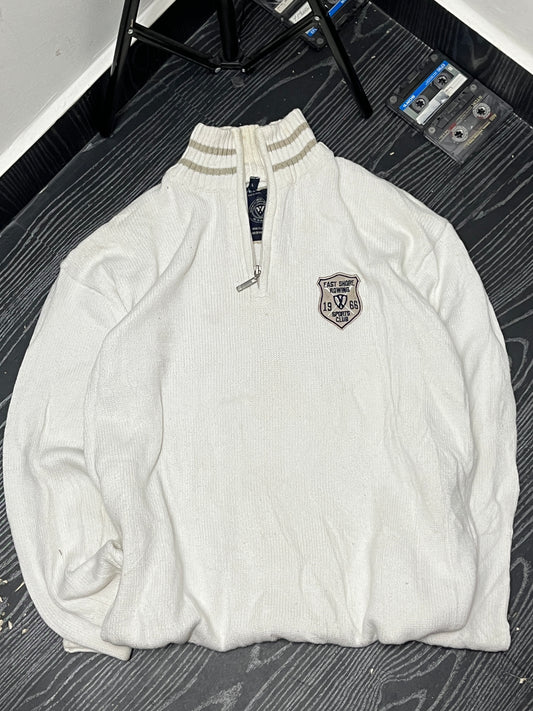 Branded zipped sweater