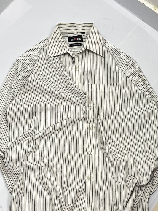 Aesthetic pintrested white striped oversized shirt