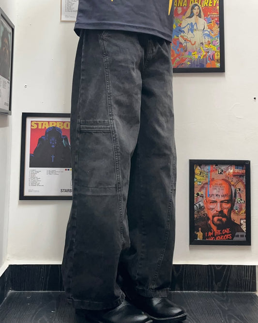 Zudio black baggy jeans