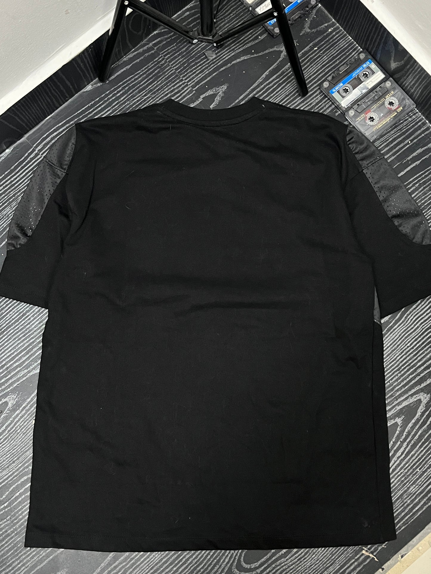 Rugby multi material oversized tee