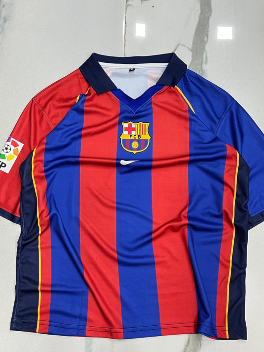 Vintage oversized barca collar jersey