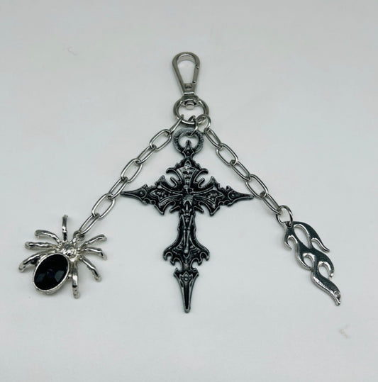 Aesthetic trio jeans key chain