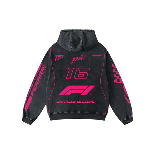 F1 charles, fox racing Hoodie – 360 GSM Heavyweight (Front & Back Statement Prints)