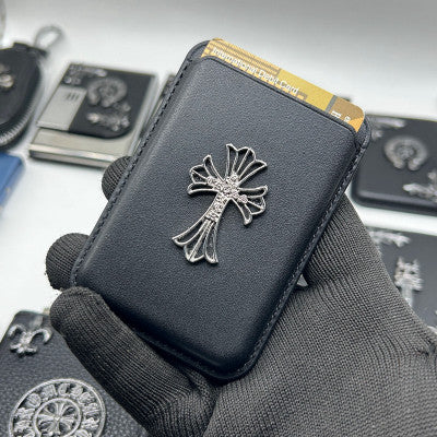 Cross Leather card holder and mega save for iPhone