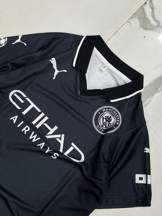 Black man city collar jersey