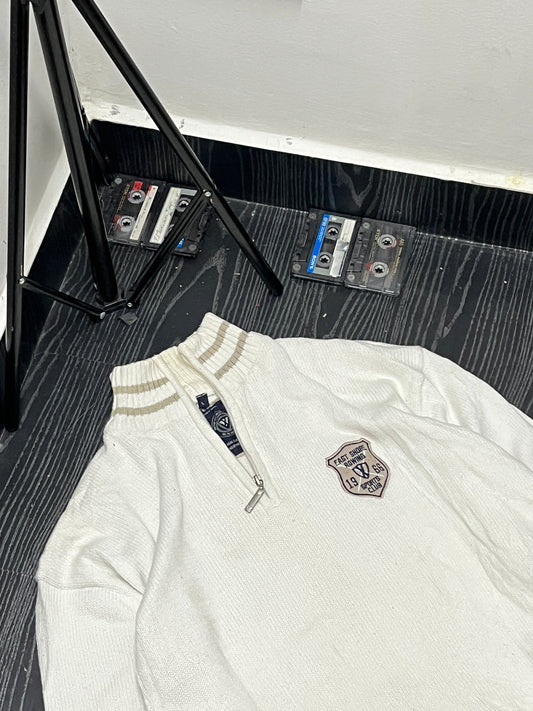 Branded zipped sweater