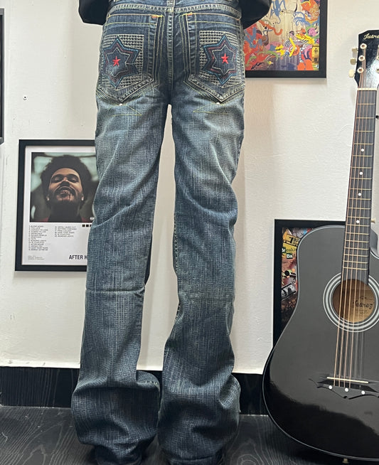 Mexican style, straight fit jeans