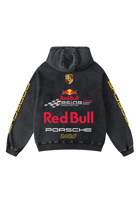 F1 porsche red bull racing Aesthetic Hoodie – 360 GSM Heavyweight (Front & Back Statement Prints)