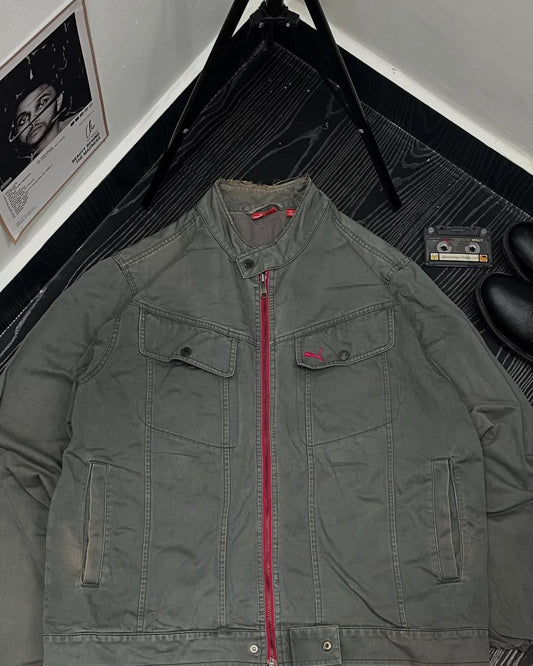 Original vintage 1980s, Puma Denium jacket with embroidery design