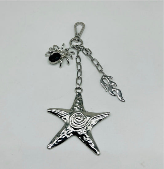 Aesthetic trio jeans key chain