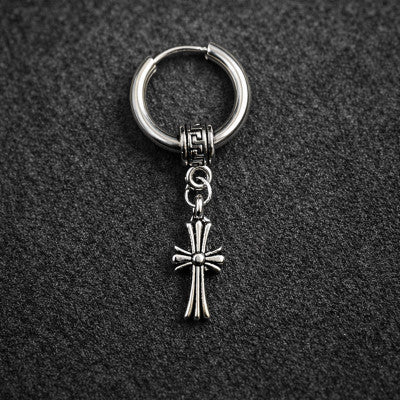 Stainless Steel Cross Earrings