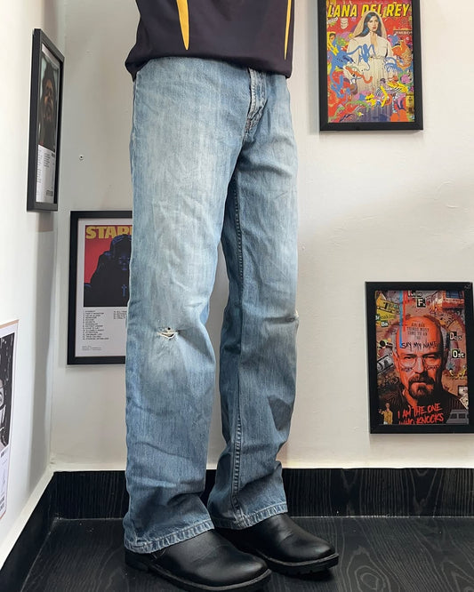 Navy￼ regular denim jeans