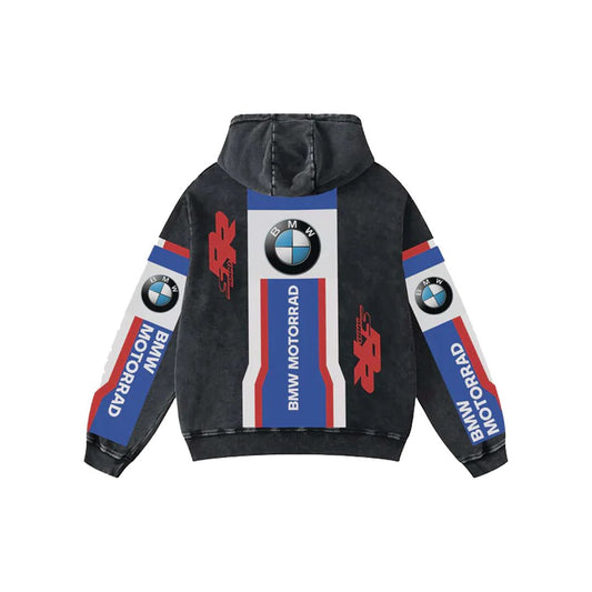 BMW racing  Aesthetic Hoodie – 360 GSM Heavyweight (Front & Back Statement Prints)