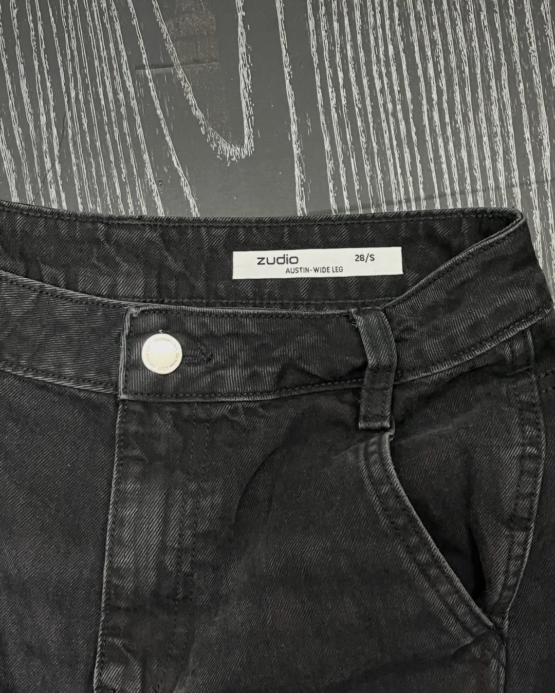 Zudio black baggy jeans