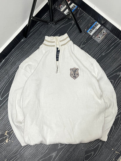 Branded zipped sweater