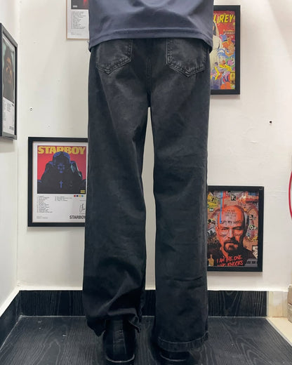 Zudio black baggy jeans