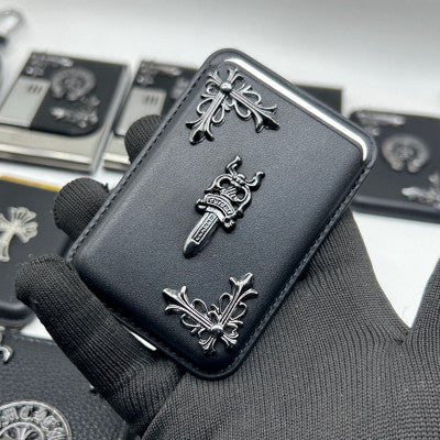 Chrome heart Leather card holder wallet