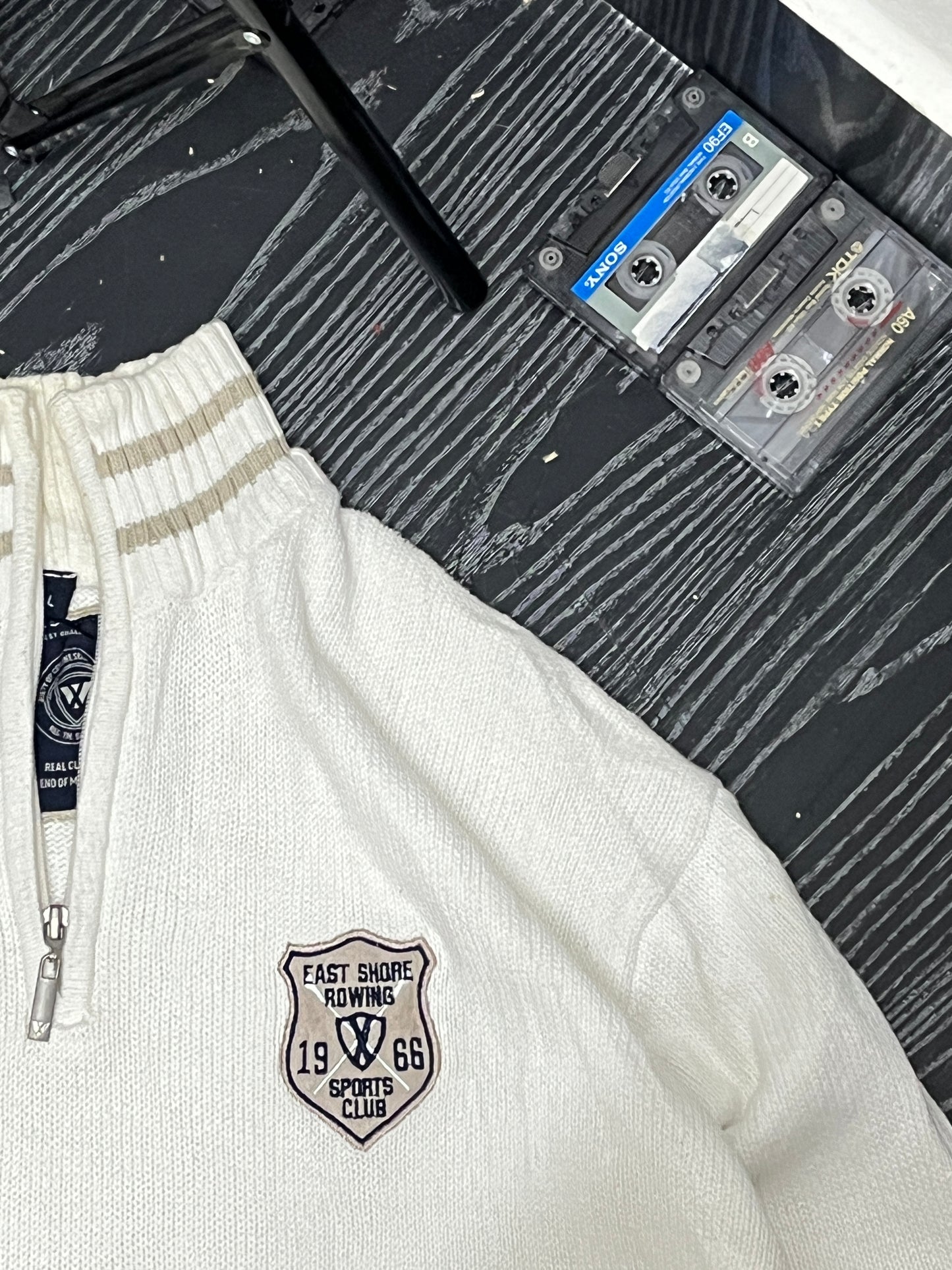 Branded zipped sweater