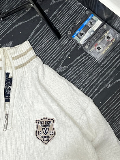 Branded zipped sweater