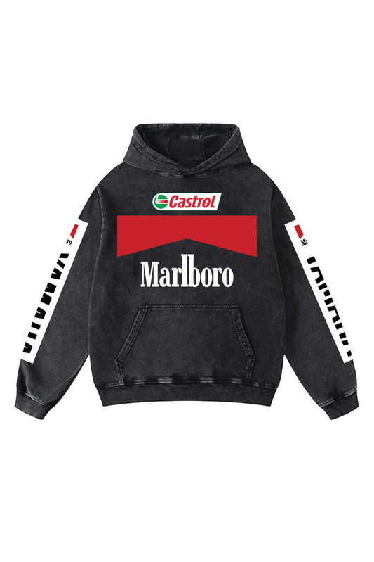Marlboro yamaha Aesthetic Hoodie – 360 GSM Heavyweight (Front & Back Statement Prints)