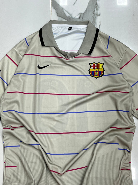 Aesthetic embroidery barca collar jersey