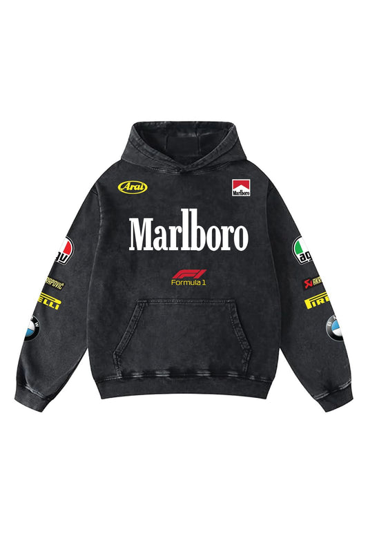 Marlboro racing Aesthetic Hoodie – 360 GSM Heavyweight (Front & Back Statement Prints)