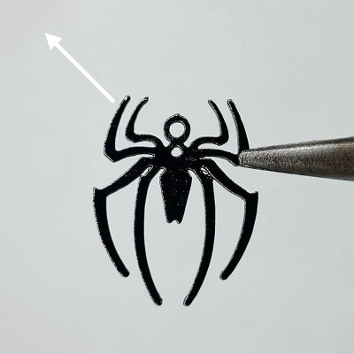 Black or silver Spider pendant with silver chain