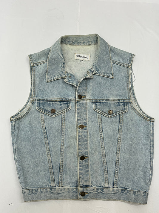 sleeve less high quality denim jacket