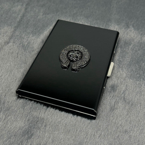 stainless steel Chrome Heart Centre (black,gold,blue) Card Holder