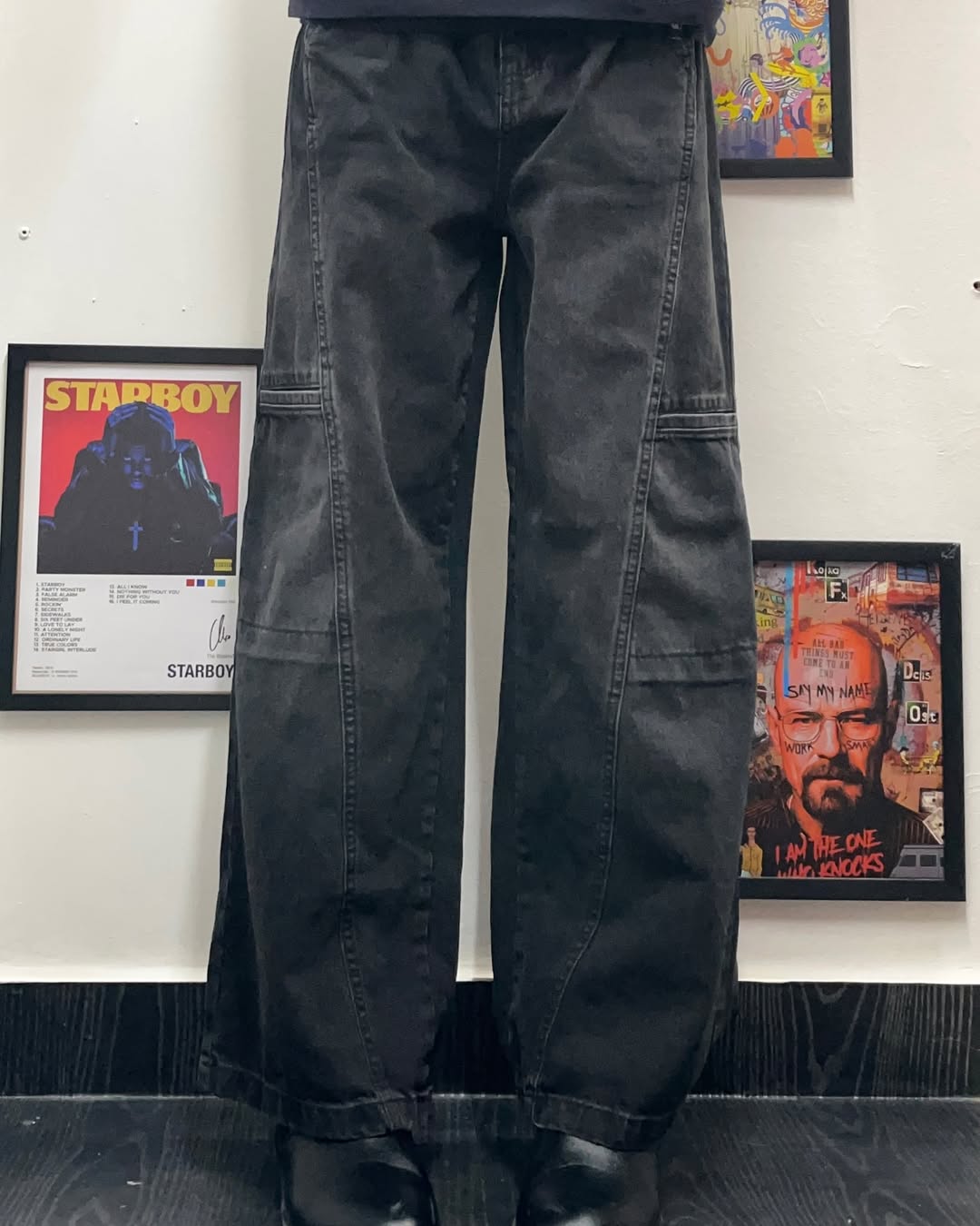 Zudio black baggy jeans