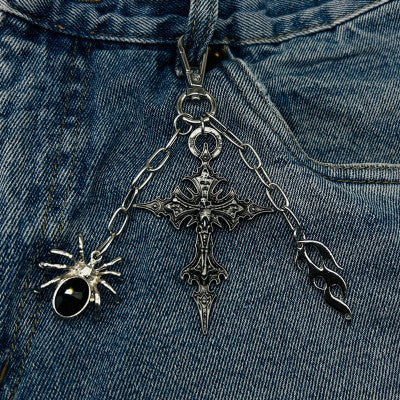 Aesthetic trio jeans key chain
