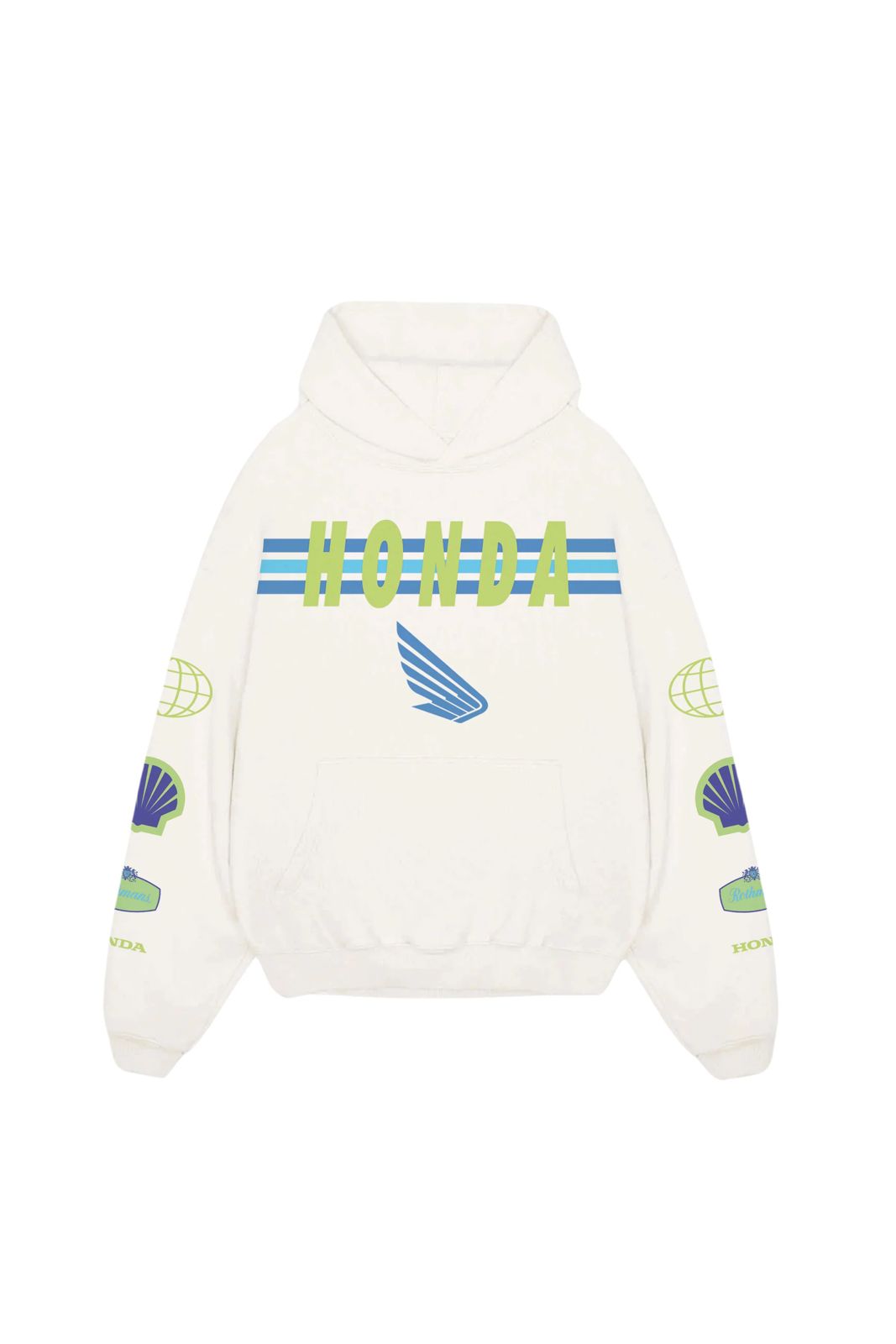 Honda racing Aesthetic Hoodie – 360 GSM Heavyweight (Front & Back Statement Prints)