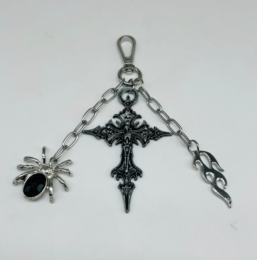 Aesthetic trio jeans key chain