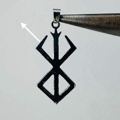 Silver Berserk Charms with silver chain