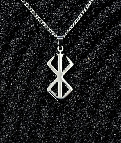 Silver Berserk Charms with silver chain