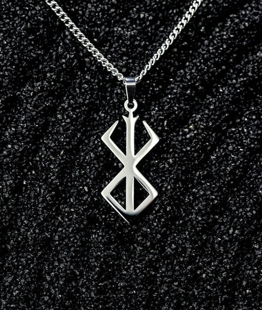 Silver Berserk Charms with silver chain